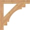 Ekena Millwork Merced Block Smooth Bracket, Western Red Cedar, 3 1/2"W x 30"D x 30"H BKT04X30X30MRC05SWR - alternate 2